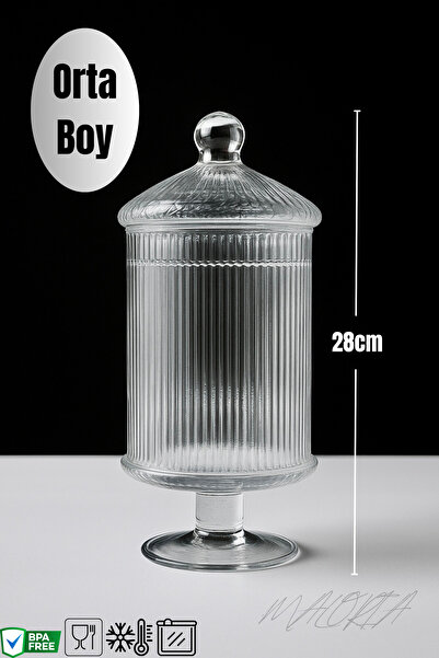 Maloria Silindir Çizgili Drajelik | 28cm - Orta Boy