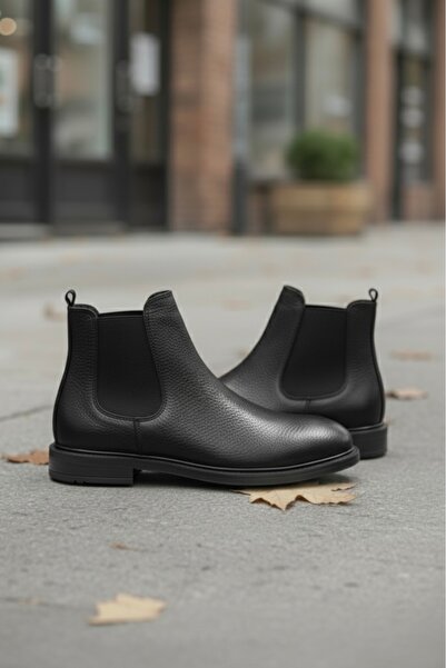 BENGAL Men's Leather Boots Chealse Model 100% Genuine Printed Leather