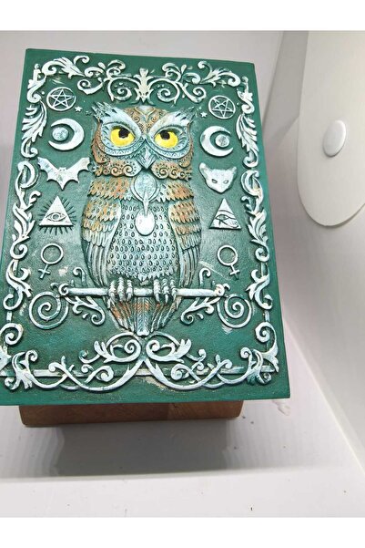 Meya design Mysterious Owl Embossed Decorative Box
