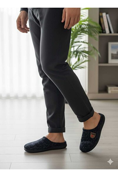 GEZER Merdane Men's Pvc Winter Gondola Winter House Slippers