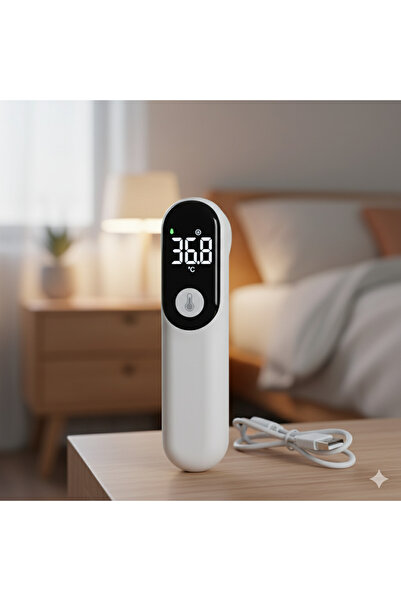 Skyline Orbion Rechargeable USB-C digital thermometer, non-contact infrared, fast forehead/ear measurement