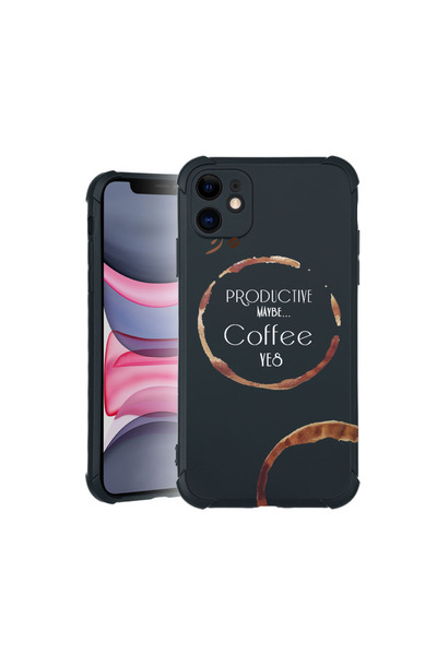 bestcase Carcasă Pro Shock pentru Apple iPhone 11, cu design cafea, 3100024 A...