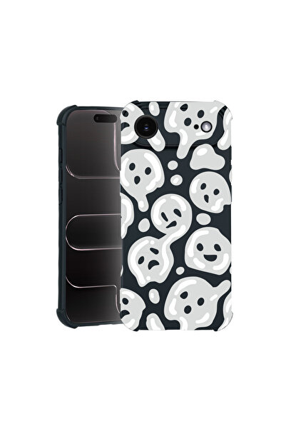 bestcase Θήκη Pro Shock για Apple iPhone 17 Air, cu Design Gray Acid Smiley, ...