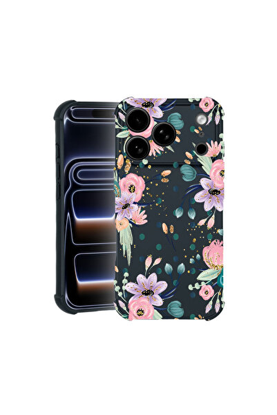 bestcase Θήκη Pro Shock για Apple iPhone 17 Pro, cu Design Flowers Collection...