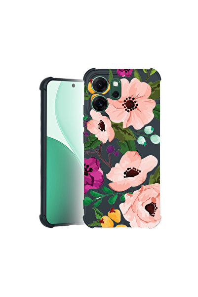 bestcase Carcasă Pro Shock pentru Oppo Reno 14F / FS, cu design floral pastel...