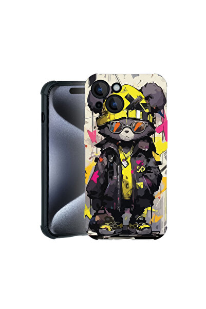 bestcase Carcasă Pro Shock pentru Apple iPhone 15, cu design Teddy Bear în cu...