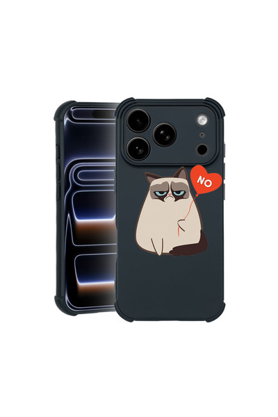 bestcase Carcasă Pro Shock pentru Apple iPhone 17 Pro, cu design Meme - Grump...