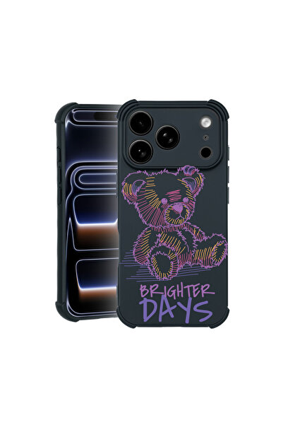 bestcase Калъф Pro Shock за Apple iPhone 17 Pro, с дизайн плюшено мече „По-яр...