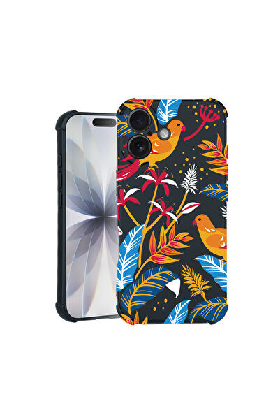 bestcase Carcasă Pro Shock pentru Apple iPhone 15 Pro, cu design Păsări Color...