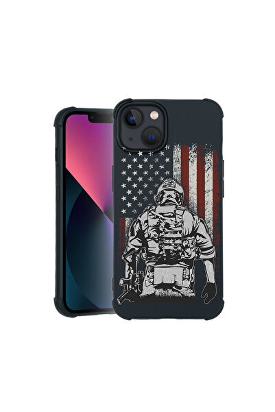 bestcase Carcasă Pro Shock pentru Apple iPhone 12 / 12 Pro, cu design American Soldier, 3100026 ASB 1832