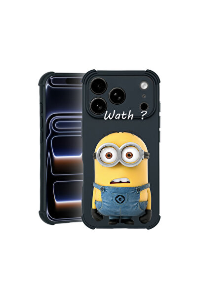 bestcase Carcasă Pro Shock pentru Apple iPhone 17 Pro, cu design Minion What?...