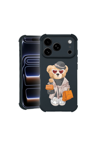 bestcase Θήκη Pro Shock για Apple iPhone 17 Pro, με σχέδιο αρκουδάκι για ψώνι...