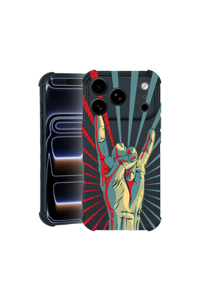 bestcase Carcasă Pro Shock pentru Apple iPhone 17 Pro, cu design Rock Festiva...