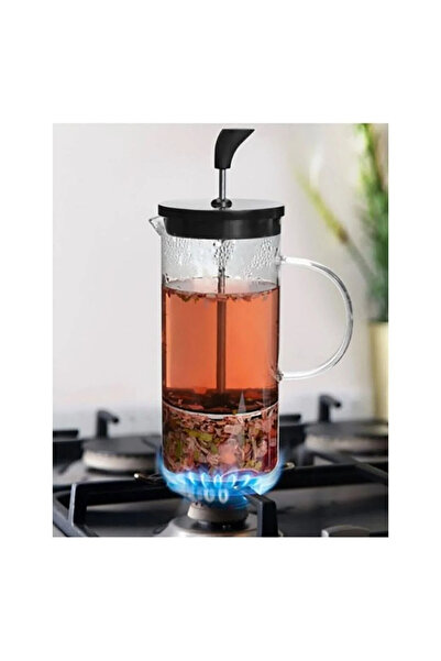 daısydecoratıon Borosilikat French Press 600ML 3Ü1 Arada Ateşe dayanaklı