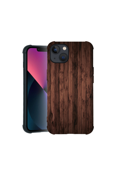 bestcase Carcasă Pro Shock pentru Apple iPhone 12 / 12 Pro, design din lemn de nuc, 3100026 ASB 888