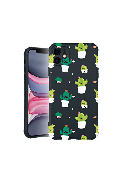 bestcase Carcasă Pro Shock pentru Apple iPhone 11, cu design Happy Cactus, 3100024 ASB 165