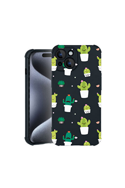 bestcase Carcasă Pro Shock pentru Apple iPhone 15, cu design Happy Cactus, 3100031 ASB 165