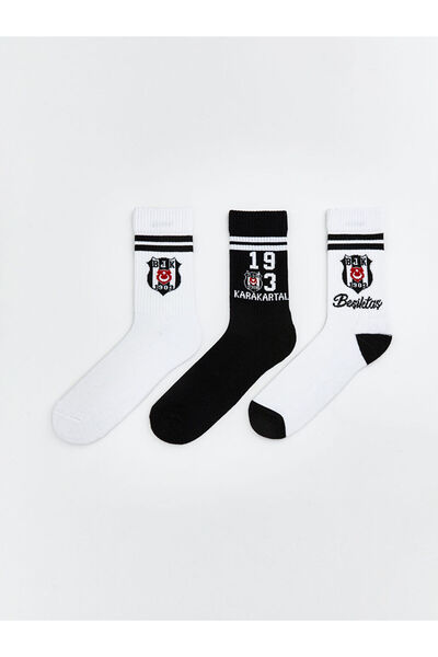 LC Waikiki Esvab • Modern & Distinctive Fan Printed Men's Towel Socks 3-Piece...