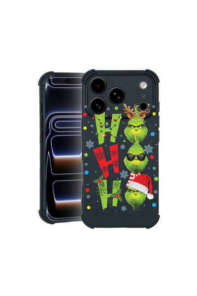 bestcase Калъф Pro Shock за Apple iPhone 17 Pro, с дизайн Grinches - Ho Ho Ho...