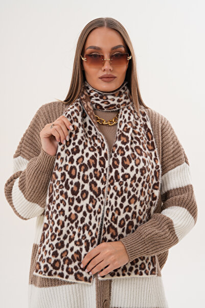Ritagarcia Trend Animal Print Scarf | Leopard Patterned Design Shawl | Soft Textured Quality Women's Winter Accessory
