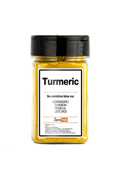 Spicehub Turmeric, condiment premium pentru curry, orez, supe si preparate ar...