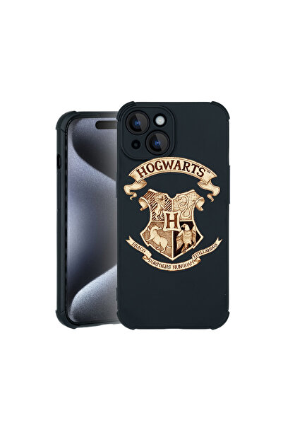 bestcase Pro Shock Case For Apple iPhone 15, cu Design Hogwarts, 3100031 ASB 852