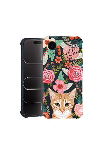 bestcase Carcasă Pro Shock pentru Apple iPhone 17 Air, cu design pisică și fl...