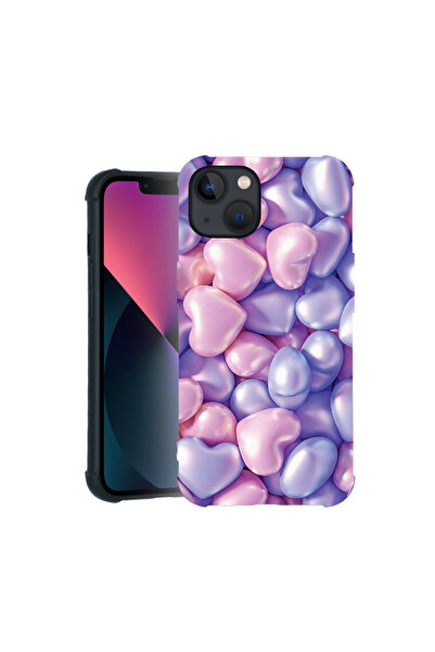 bestcase Carcasă Pro Shock pentru Apple iPhone 14, cu design inimioare colora...