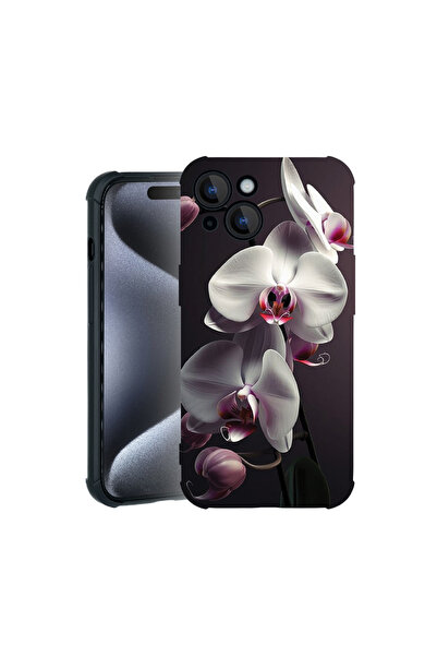 bestcase Калъф Pro Shock за Apple iPhone 15, дизайн Бяла орхидея, 3100031 ASB...