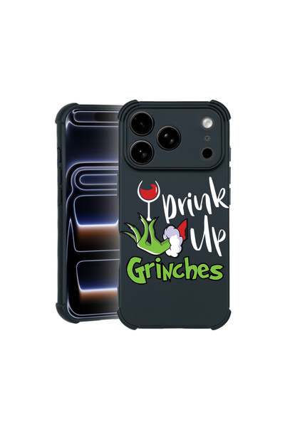 bestcase Калъф Pro Shock за Apple iPhone 17 Pro, с дизайн Grinches - Drink Up...