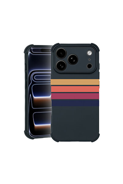 bestcase Θήκη Pro Shock για Apple iPhone 17 Pro, cu Design Retro Lines, 31000...
