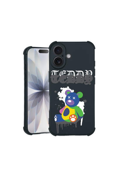 bestcase Carcasă Pro Shock pentru Apple iPhone 15 Pro, cu design Teddy Bear î...