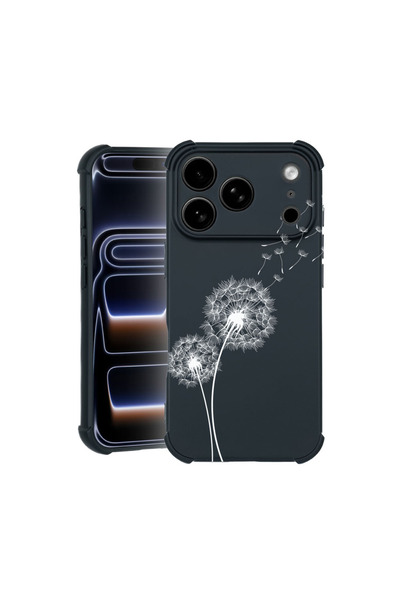bestcase Carcasă Pro Shock pentru Apple iPhone 17 Pro, cu design Dandelion, 3...