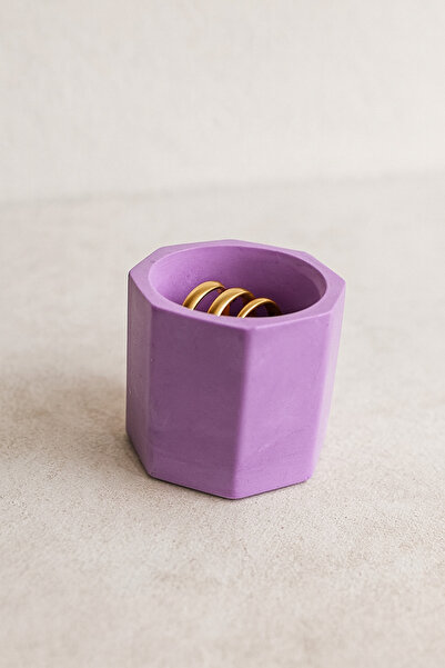 Butik çok amaçlı alçı obje / sukulent saksısı/yüzük kutusu/ takı kutusu /maky...