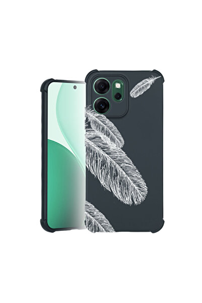bestcase Carcasă Pro Shock pentru Oppo Reno 14F / FS, cu design Feathers Minimal, 3100041 ASB 18