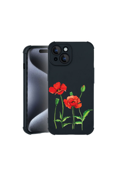 bestcase Carcasă Pro Shock pentru Apple iPhone 15, cu design Roșu Mac, 310003...