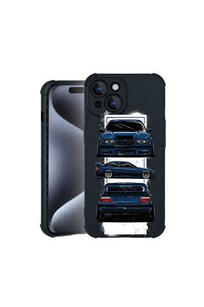 bestcase Carcasă Pro Shock pentru Apple iPhone 15, cu design BMW E36, 3100031...