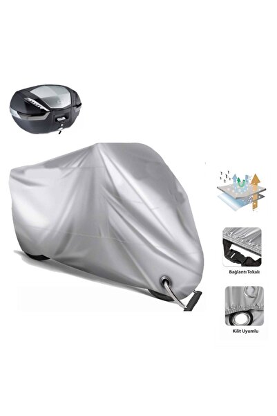 Autorez Yamaha X-Max Rear Bag Compatible - Lock Compatible - Gray