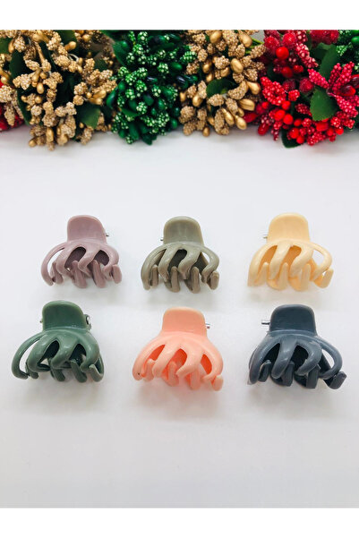 İnDerin Güz Serisi Renkli Küçük Boy Mandal Toka (3 cm)