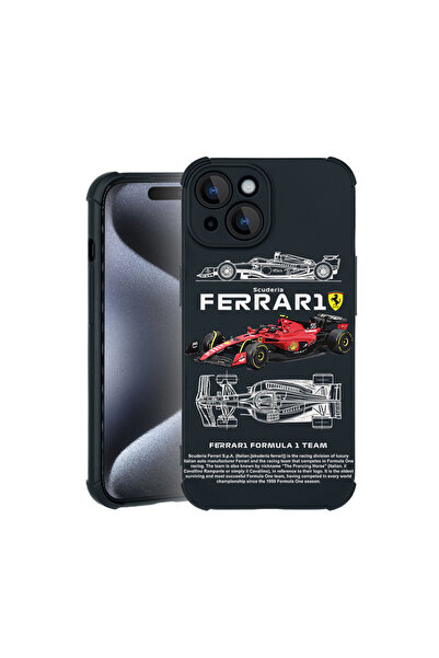 bestcase Carcasă Pro Shock pentru Apple iPhone 15, cu design Ferrari Scuderia...
