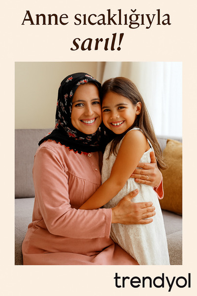 5.MEVSİM Long Sleeve Plain Mother's Nightgown