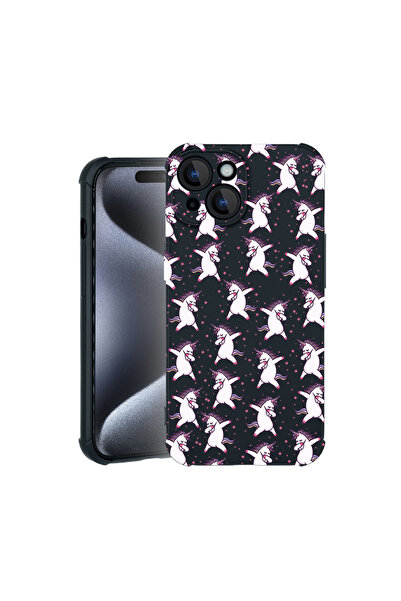 bestcase Carcasă Pro Shock pentru Apple iPhone 15, cu design model unicorn, 3...