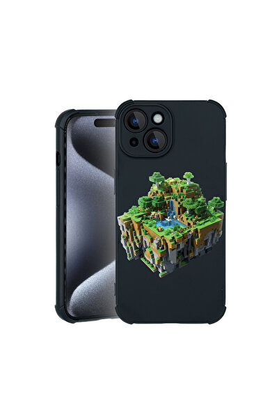 bestcase Carcasă Pro Shock pentru Apple iPhone 15, cu design Minecraft World,...