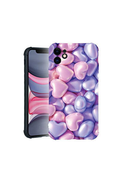 bestcase Carcasă Pro Shock pentru Apple iPhone 11, cu design inimioare colorate, 3100024 ASB 1146