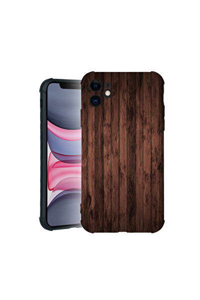 bestcase Carcasă Pro Shock pentru Apple iPhone 11, cu design din lemn de nuc,...