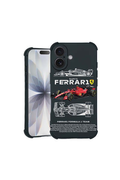 bestcase Carcasă Pro Shock pentru Apple iPhone 16 Pro Max, cu design Ferrari ...