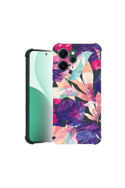 bestcase Carcasă Pro Shock pentru Oppo Reno 14F / FS, cu design Flori Tropica...