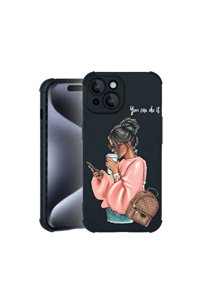 bestcase Θήκη Pro Shock για Apple iPhone 15, cu Design Shopping Girl, 3100031...