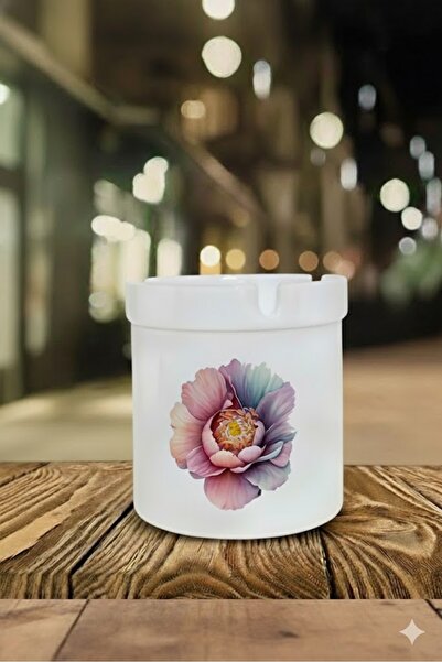 sartre art Scrumieră din porțelan cu design  "Flower of Mine ", fără miros, p...