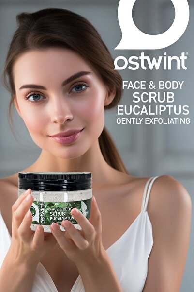 Ostwint Yüz ve Vücut Peeling Scrub Okaliptus 300 ml, Cilt Temizleyici, Pürüss...